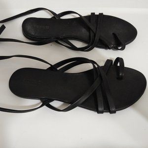 Black strappy sandals